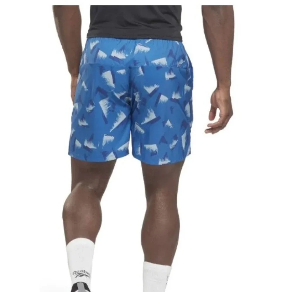🆕 Reebok Men's Athletic Speed Workout Running Shorts Vector Blue HG4073 SZ XL